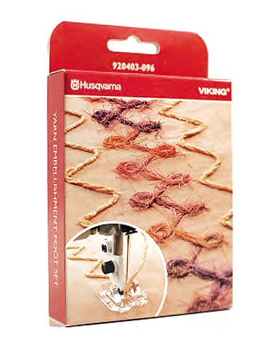 Набор с прижимной лапкой для нашивания пряжи