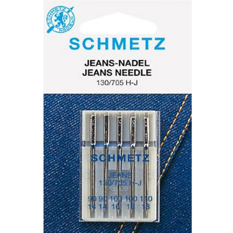 Иглы для джинсы №90-110 Schmetz 130/705H-J 5 шт