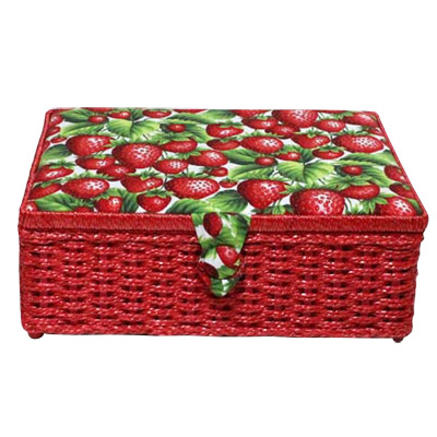 Складная шкатулка для рукоделия двухъярусная 32*24*10