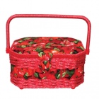 Складная шкатулка для рукоделия двухъярусная 25*18*12