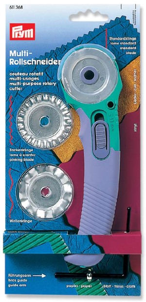 Дисковый раскройный нож "Multi" 45мм с прямым и фигурными лезвиями 611368