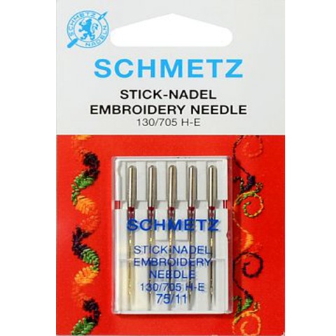 Иглы для вышивки №75 Schmetz 130/705H-E 5 шт