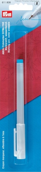 Фломастер смывающийся бирюзовый тонкий стержень