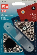 Люверсы серебристые 5мм (40шт)  542409