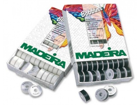 Madeira Bobbinfil/Bobbins 120м - Нижняя (шпульная) вышивальная нить