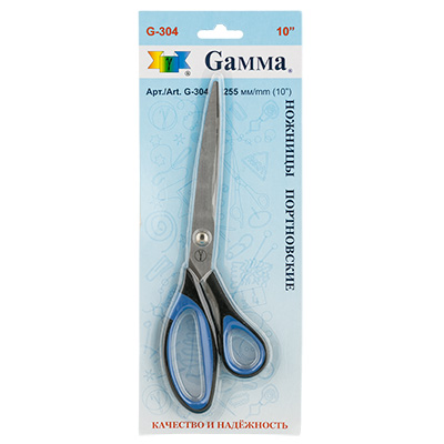Ножницы "GAMMA" G-304 портновские в блистере 255 мм.	