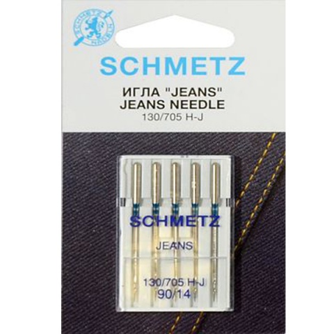 Иглы для джинсы №90 Schmetz 130/705H-J 5 шт