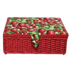 Складная шкатулка для рукоделия двухъярусная 32*24*10