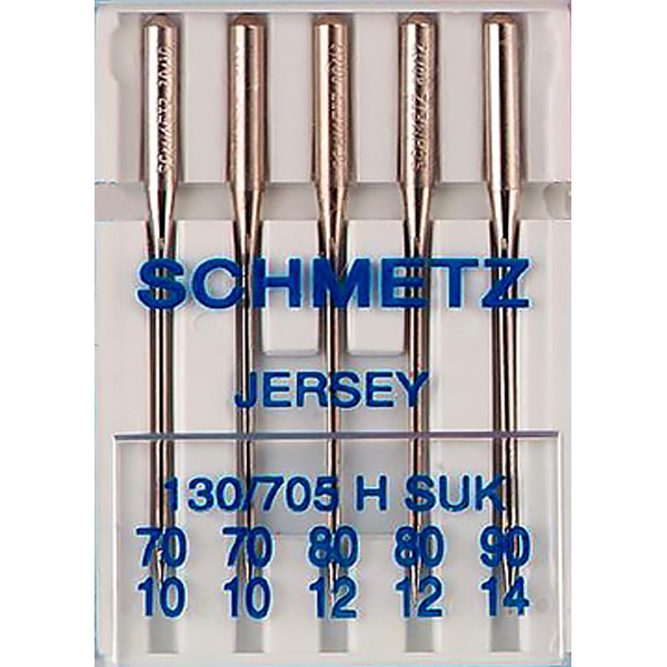 Иглы для джерси №70-90 Schmetz 130/705H-SUK 5 шт