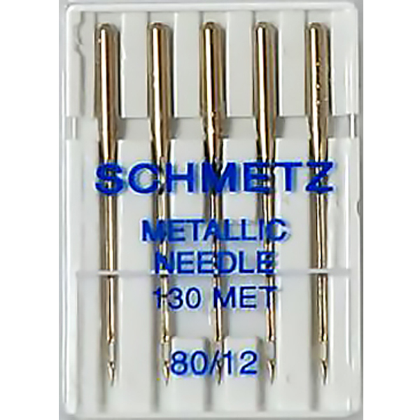 Иглы для вышивки металликом №80 Schmetz 130 MЕТ 5 шт