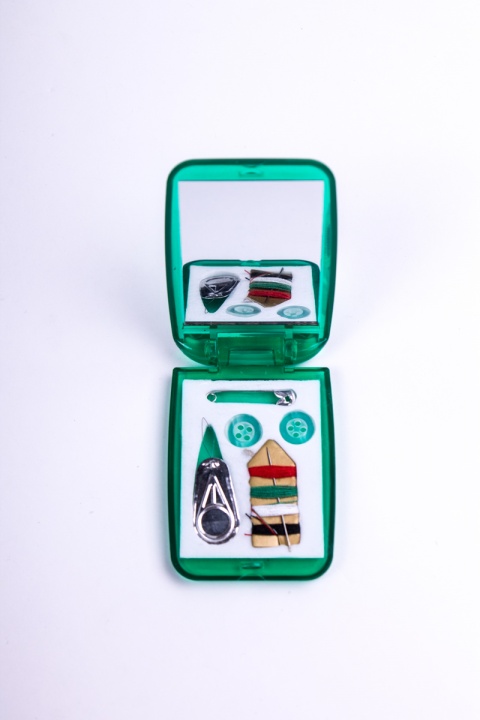 Набор дорожный зеленый с зеркальцем