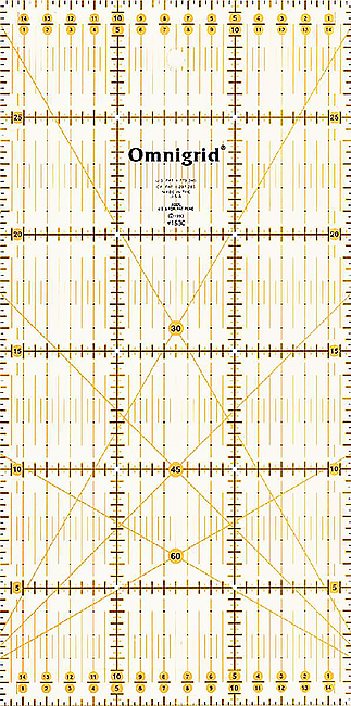 Линейка для пэчворка 30х15см 611307