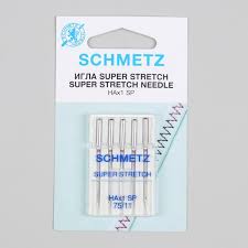 Игла для особо эластичных тканей Super stretch №75 Schmetz HAX1 SP