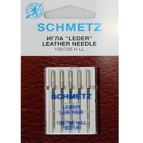Иглы для кожи №90 Schmetz 130/705 HLL 5 шт.