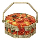 Складная шкатулка для рукоделия двухъярусная 23*23*11