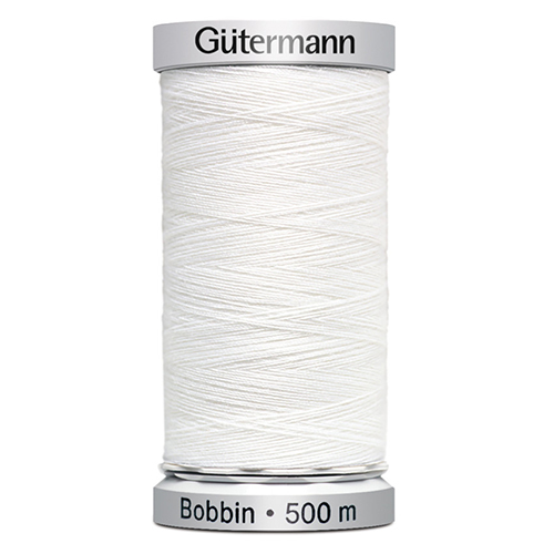Нитки Gutermann Bobbin №150 500м Нижняя (шпульная) вышивальная нить