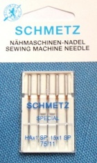 Иглы для оверлоков №75 Schmetz HAx1SP 5 шт