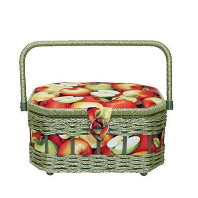 Складная шкатулка для рукоделия двухъярусная 26*18*16