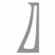 Лекало прозрачное пластиковое №1-2