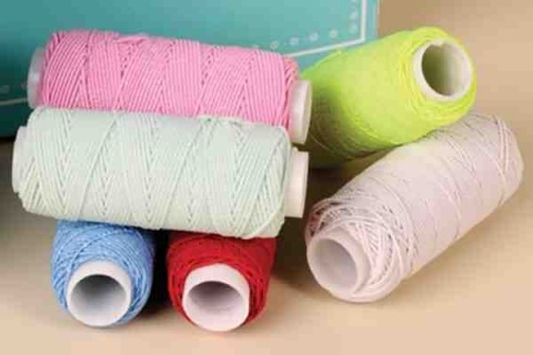 Нитки "Gamma" "спандекс" цв. ET-10 60% латекс, 40% полиэстер 25 м 27 я