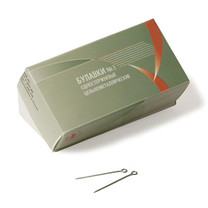  Иглы для закал. №3 сталь в картонной упаковке 500 шт никель