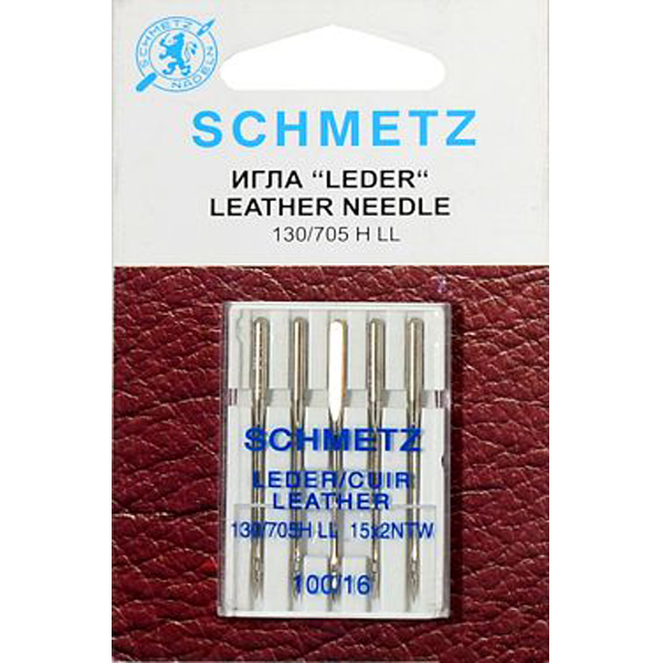 Иглы для кожи №100 Schmetz 130/705 H LL 5 шт