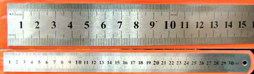 Линейка закройщика стальная  300 мм