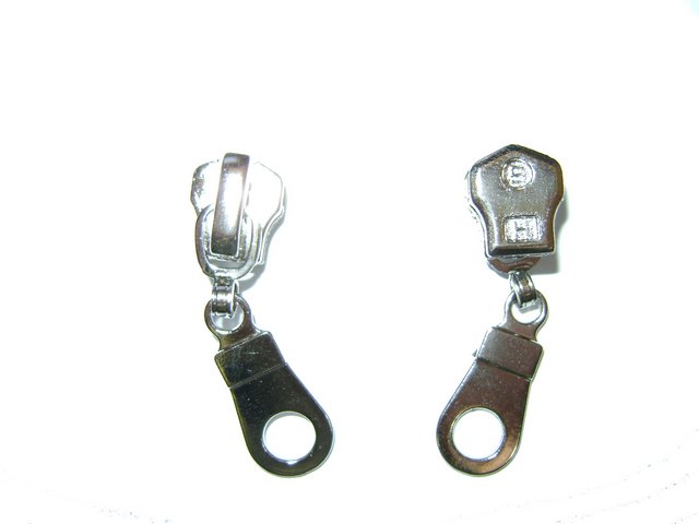 Бегунок для витой молнии № 5, с кольцом, черный, 0292-0005