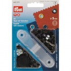 Люверсы черные 5мм (40шт) 542371