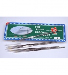 Крючок для вязания металлический двухсторонний позолоченный 132 мм., № 5/7, 12 шт.