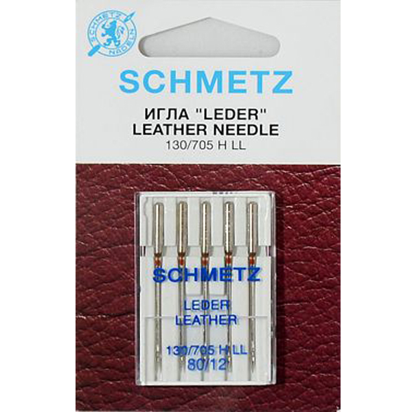 Иглы для кожи №80 Schmetz 130/705 H LL 5 шт