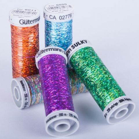 Gütermann Metallic Holloshimmer №160 200м - Вышивальные нитки-металлик с голографическим эффектом