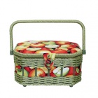 Складная шкатулка для рукоделия двухъярусная 26*18*16