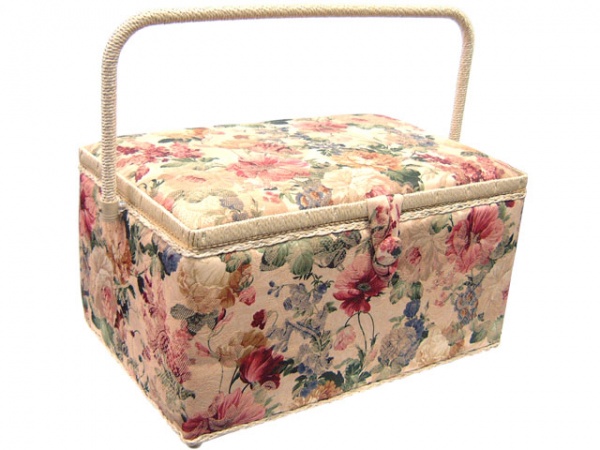 Складная шкатулка для рукоделия двухярусная 22*15*9