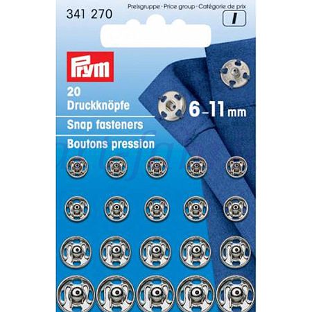 Пришивные кнопки 6-11мм (20шт) 341270