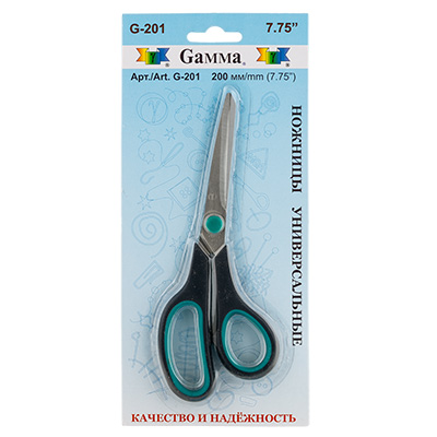 Ножницы "GAMMA" G-201 универсальные в блистере 200 мм